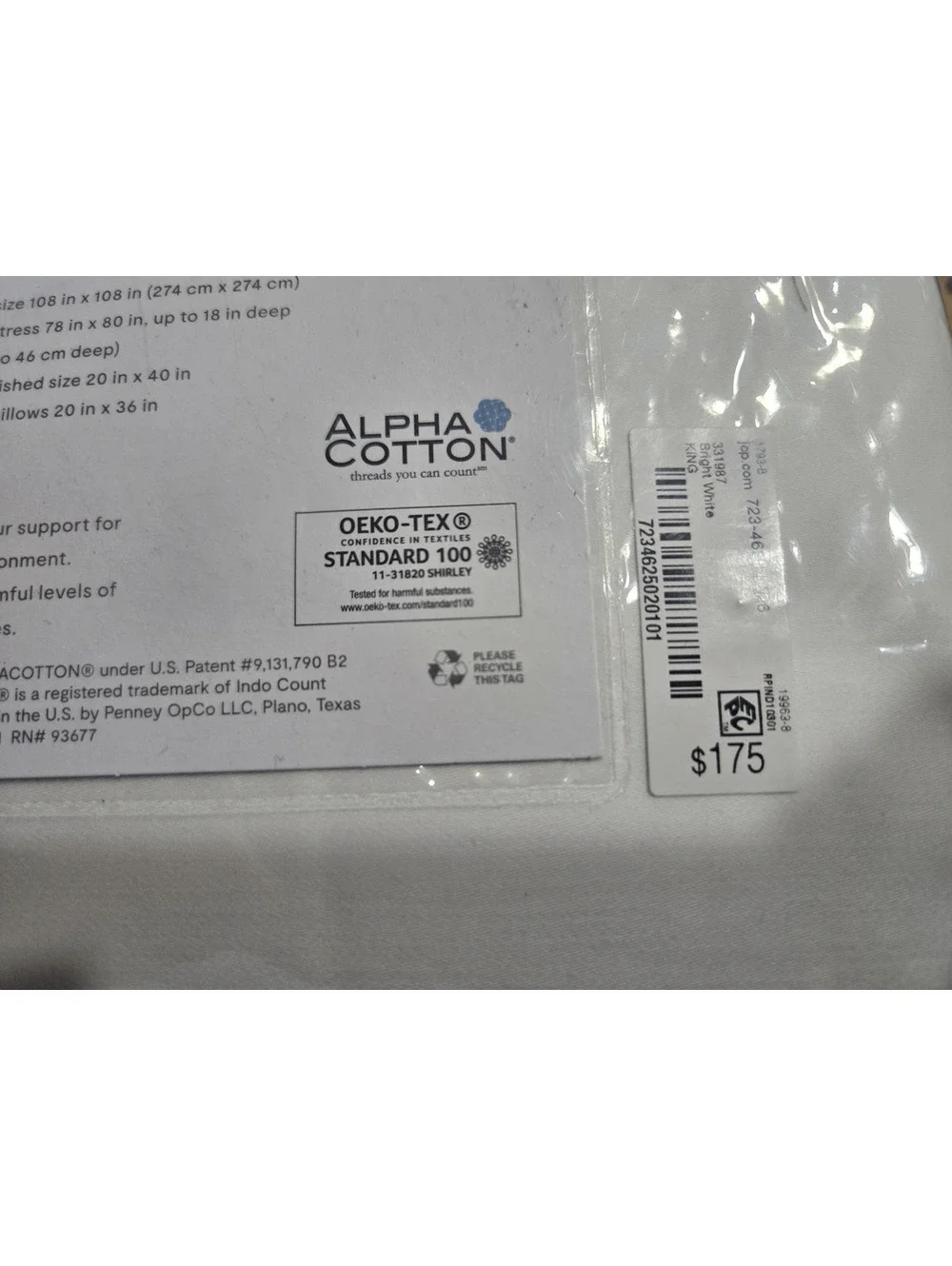 Liz Claiborne Luxury Performance Sheet Set Cotton Rich King Size 1000 Thread